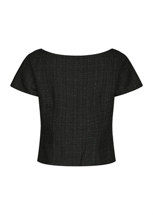 Tango boucle bluse Sort Neo Noir 
